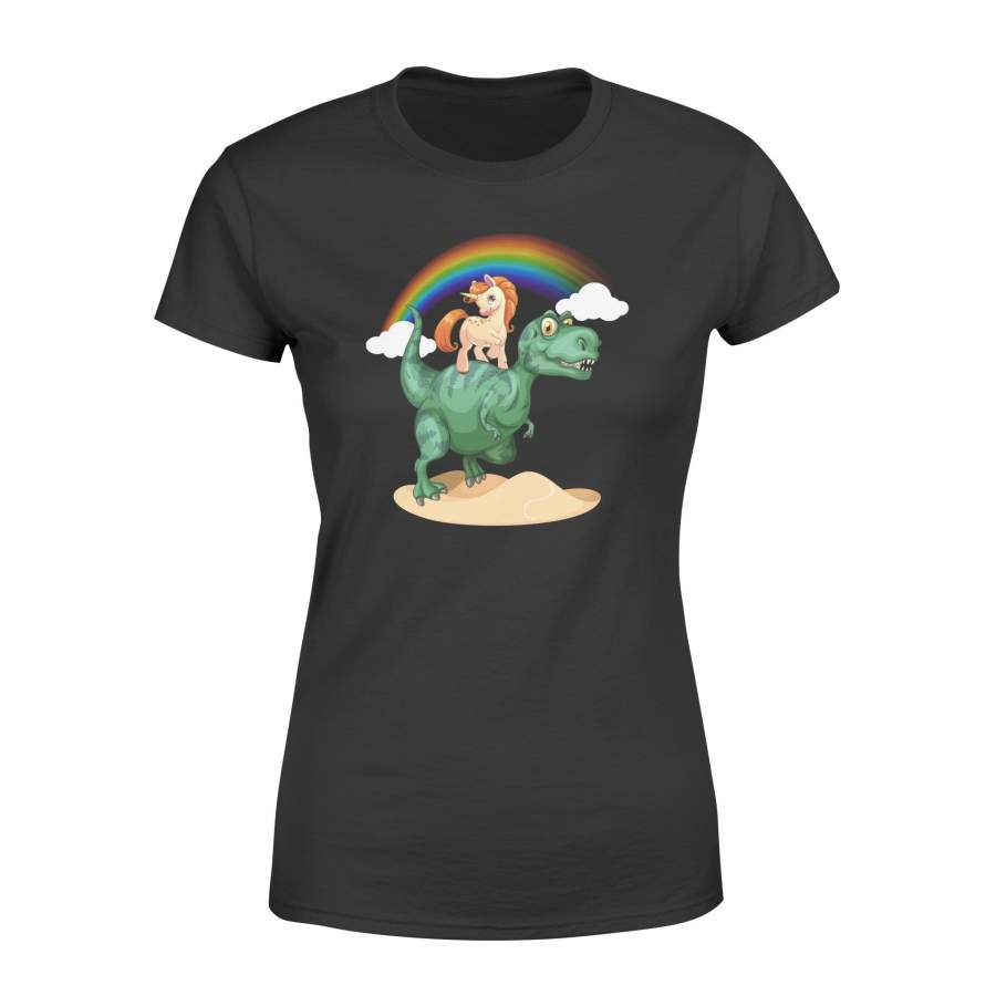 Unicorn And Dinosaur Women’s T-shirt