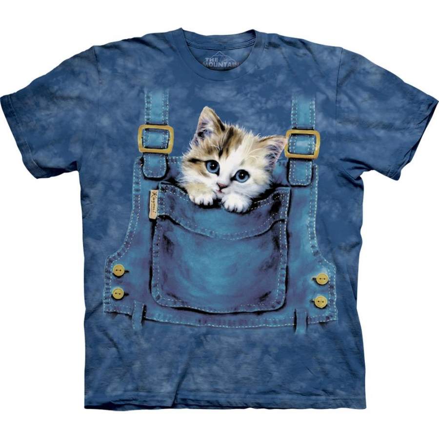 Kitten Overalls Kids T-Shirt