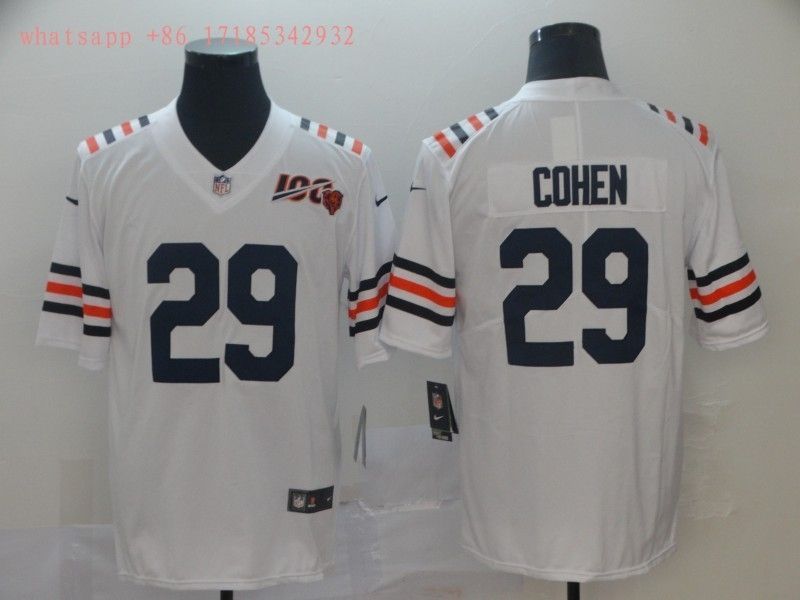 Chicago Bears Tarik Cohen #29 NFL 100 2020 White Jersey Jersey