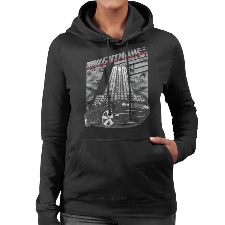 Nightmare Empire State Car Women’s Hooded Sweatshirt