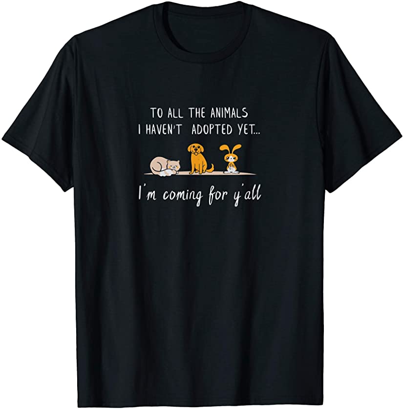 Animal Adoption Sweet Animal Rescue Adopt T-Shirt