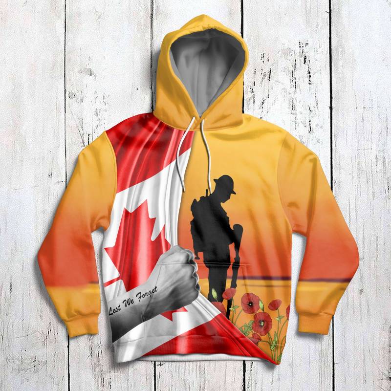 Canada Thank You for Your Service Veteran H14909 - All Over Print Unisex Hoodie