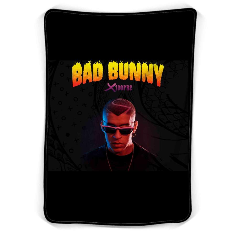 Bad Bunny Cover Fleece Blanket