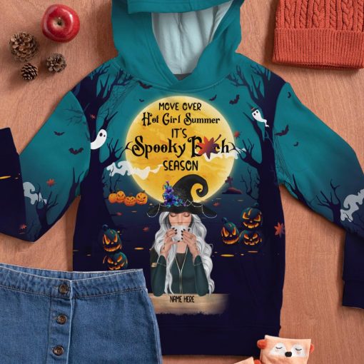 Personalized Halloween Gifts Ideas For Witch Move Over Hot Girl Summer It’S Spooky Bitch Season Custom All Over Print Products