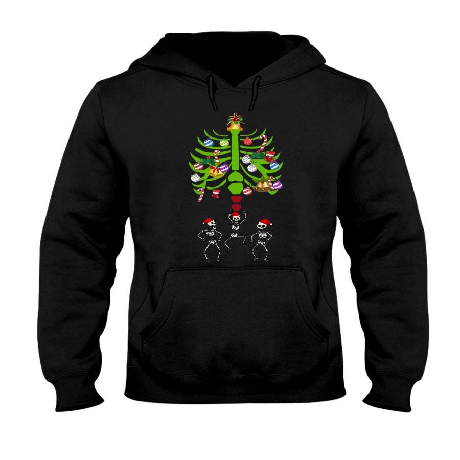 Merry Christmas Funny Dancing Skeleton Hoodie