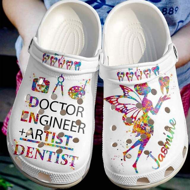 Doctor Engineer + Artist Dentist Personalized Unisex Clog Shoes