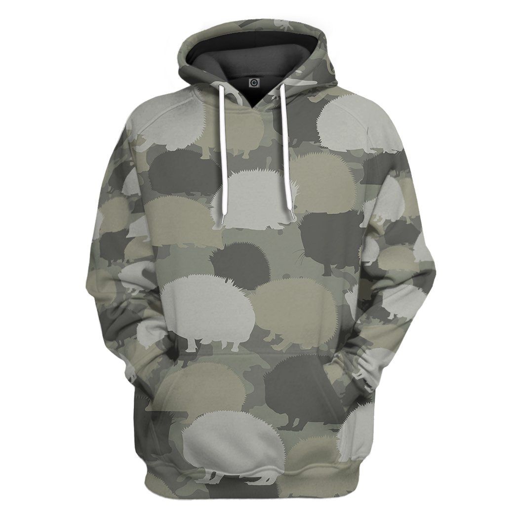 Casespring 3D Hedgehog Camo Custom Tshirt Hoodie Apparel