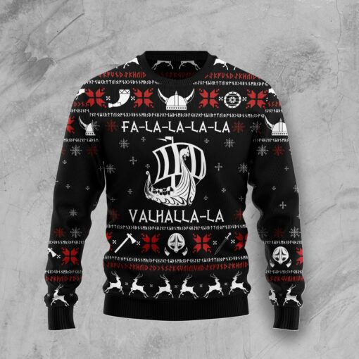 Valhalla Viking Ugly Christmas Sweater For Men & Women, Gift For Christmas, Merry Christmas