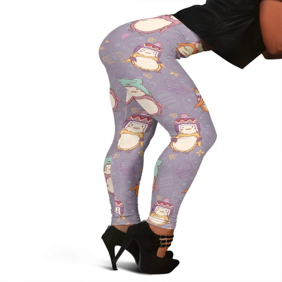 Penguin Pattern Print Women Leggings