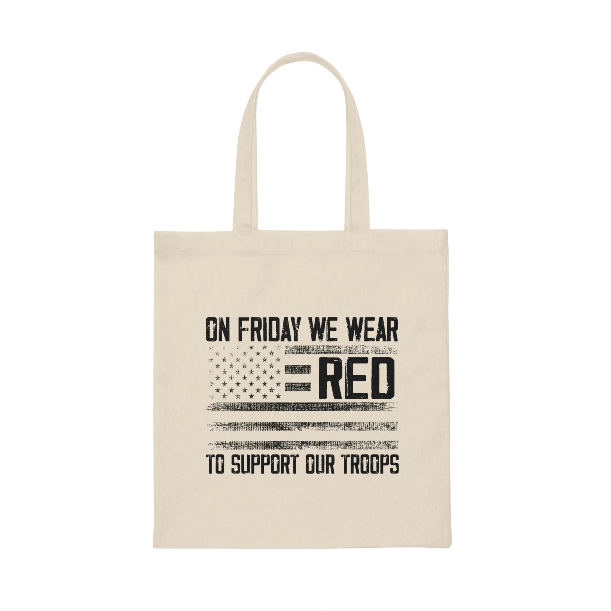 Vintage Patriotic America Veterans Usa Graphic Red Retro Servicemen Distressed Support Saying Canvas Tote Bag