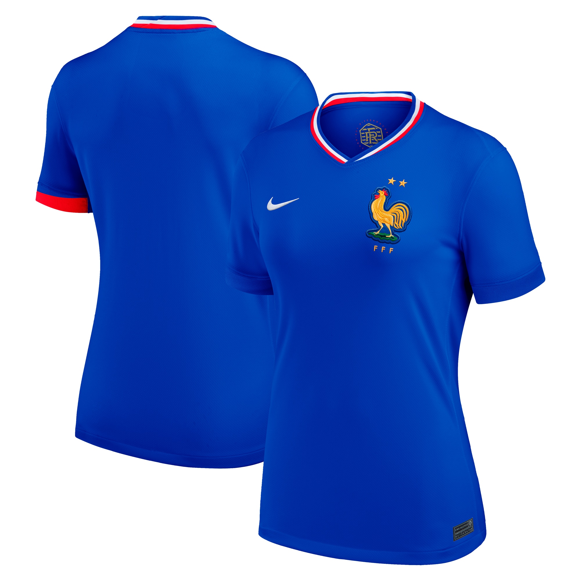 France National Team Women's 2024 Home Replica Blank Jersey – Blue