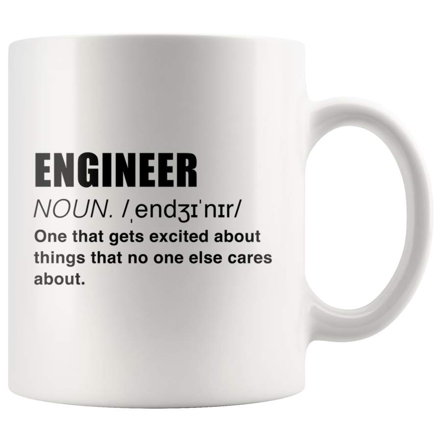 Details about   Latte mug EngineerOne Who Get Excited About Things No One Cares About 