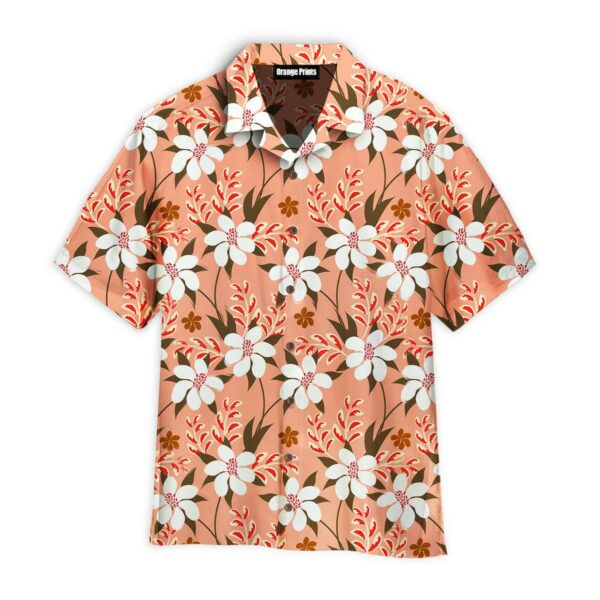 Autumn Flowers Seamless Pattern Hawaii Shirt For Men Women Ha37123