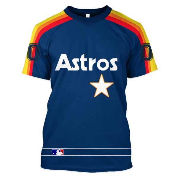 Houston Astros Personalized Unisex Tshirt All Over Printed Unisex Tshirt Us Size