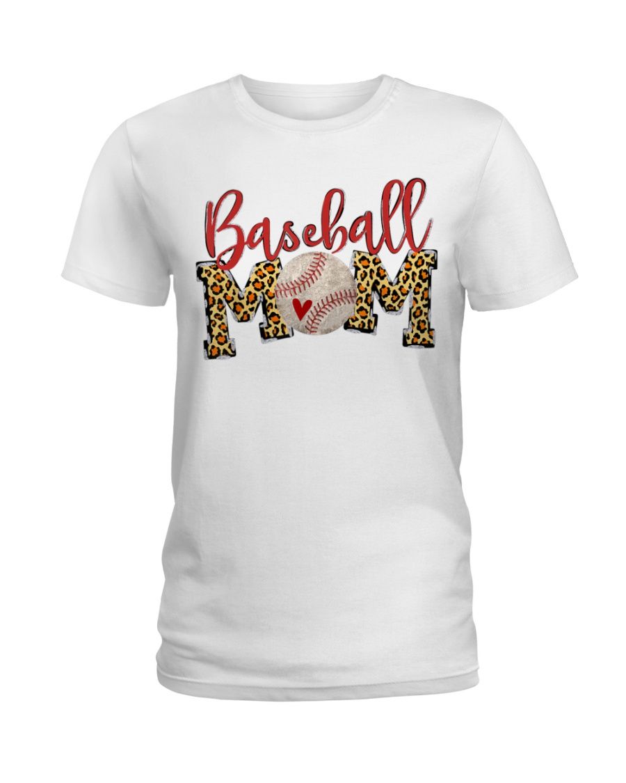 Baseball Mom Leopard Funny Softball Mom YQ1504022CL T-Shirt