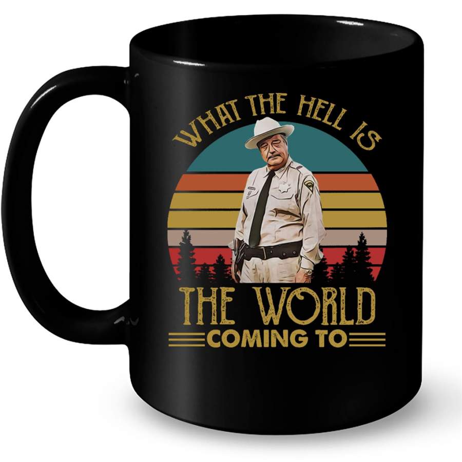 Trucks Lover What The Hell Is The World Coming To Classic Vintage – Full-Wrap Coffee Black Mug