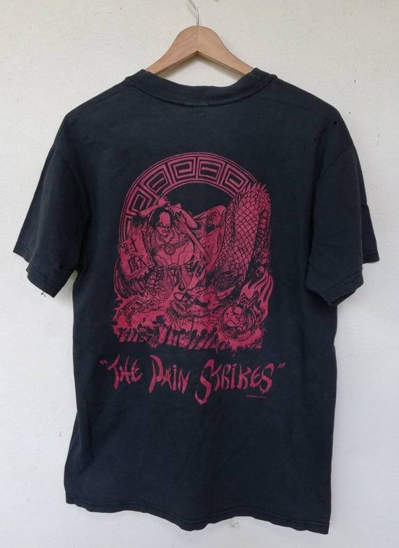 Vintage 90S Sick Of It All 1995 The Pain Strikes Nyhc Hardcore Punk Rock Shirtlarge H2O Cro Mags Madball Straight Edge Hatebreed Hxc Rare Shirt