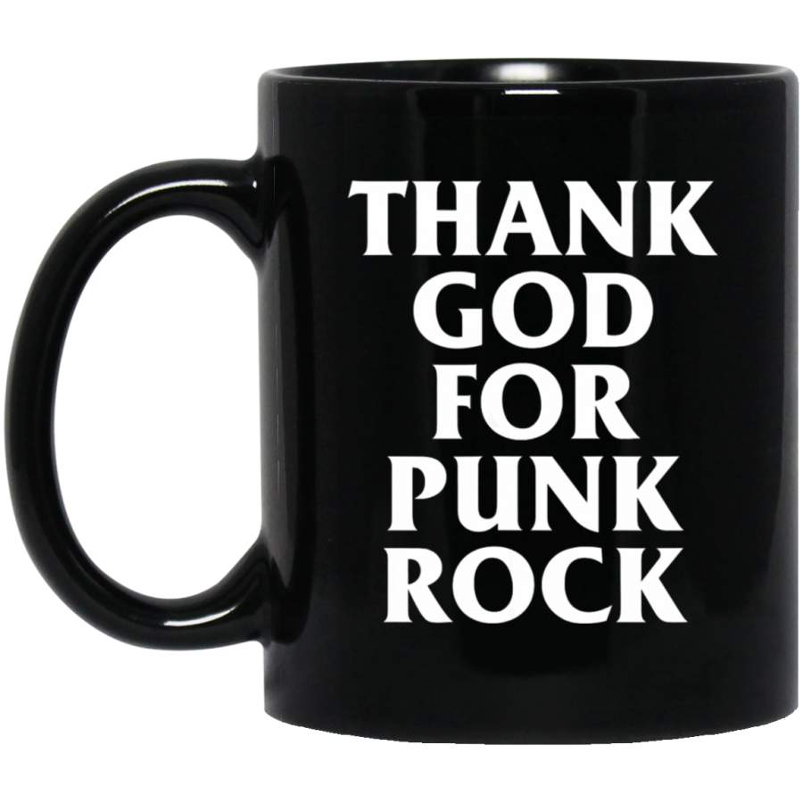 Vintage Thank God For Punk Rock Music Coffee Mug