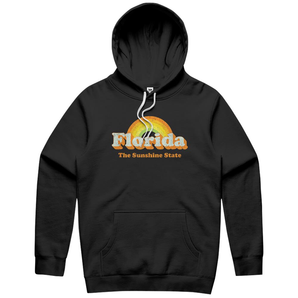 Retro Florida Hoodie Vintage 70S Rainbow Tee Design Hoodie