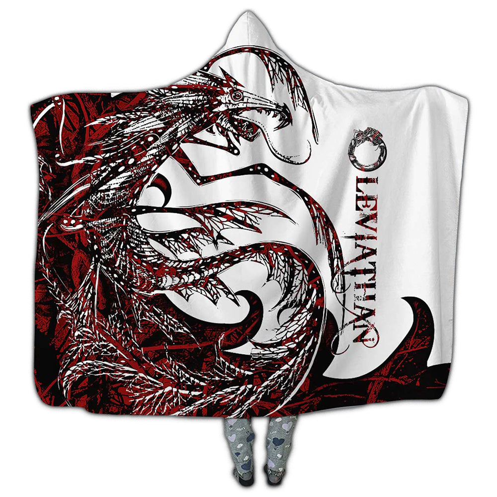 Viking Leviathan Legend Red And White Cool Style – Hoodie Blanket  – Owl Ohh