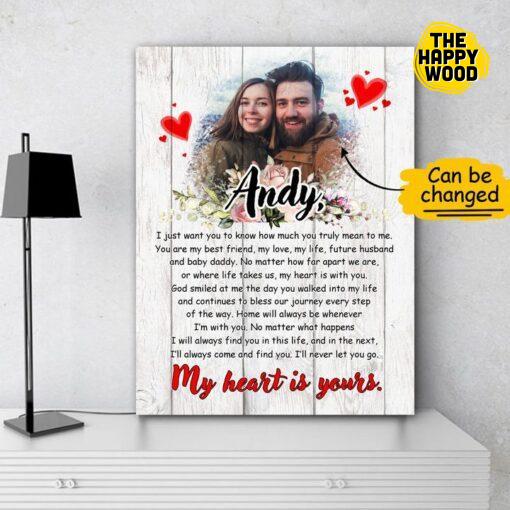 Andy My Heart Is Yours Custom Vertical Canvas Poster For Home Decoration