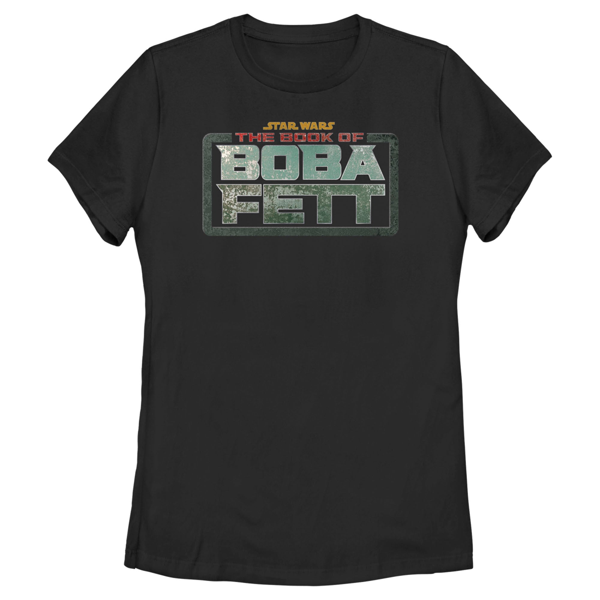 The Book Of Boba Fett Women’S Distressed Logo  T-Shirt