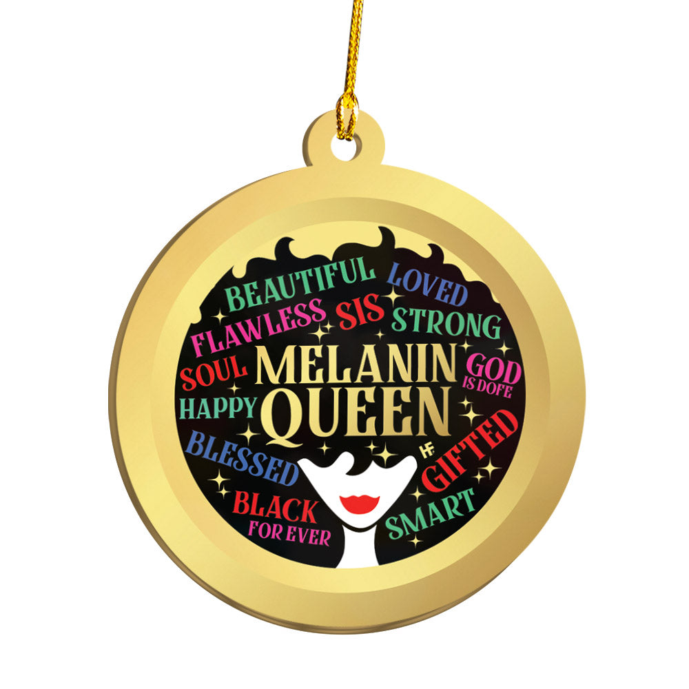 Afro Melanin Queen Ez16 1811 Ornament