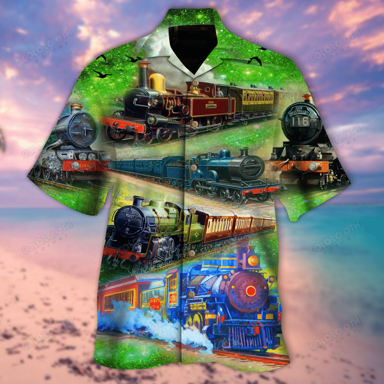 Train Life Is A Journey Enjoy The Ride Hawaiian Shirt Ha64837