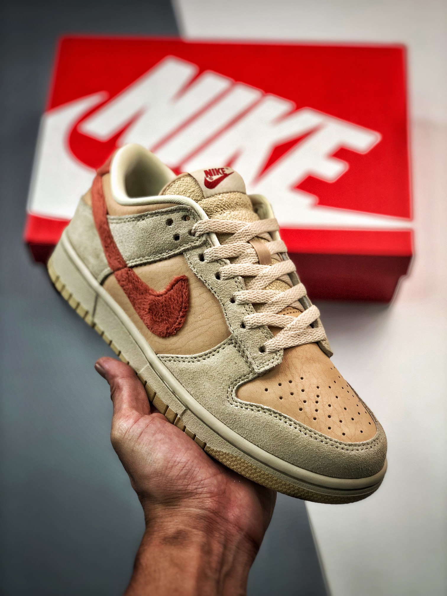 Nike Dunk Low ‘Terry Swoosh’ ShimmerMars Stone-Sanddrift DZ4706-200 5339428