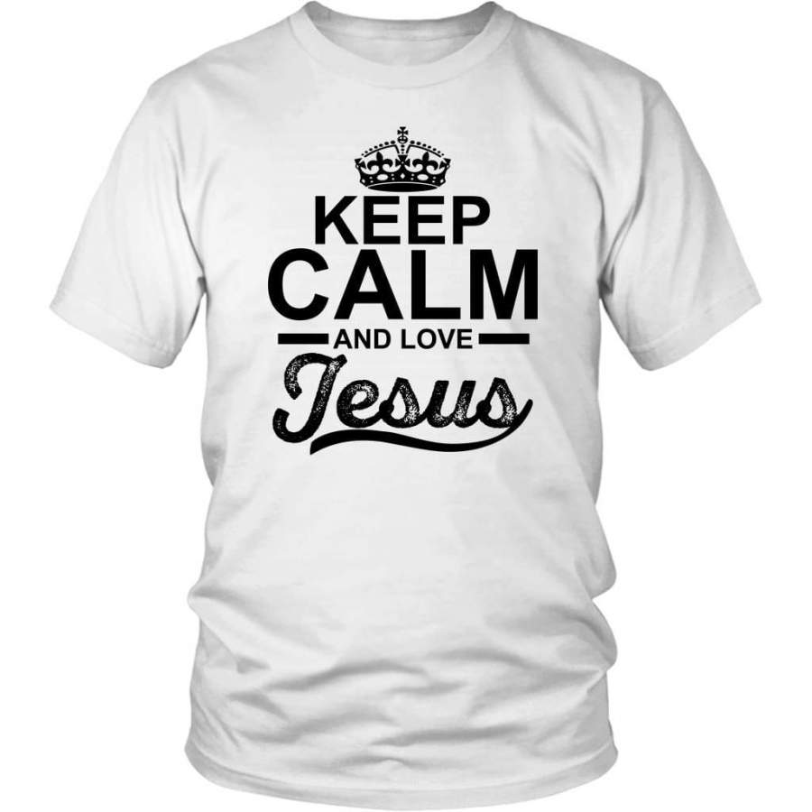 Keep Calm and Love Jesus t-shirt | Christian t-shirts