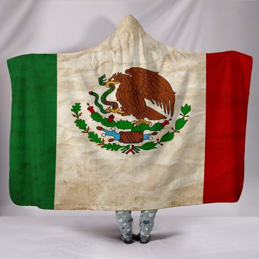 Custom Hoodie Blanket - Mexican Flag