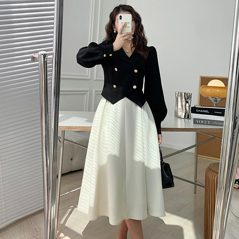 2022 Women’s Spring Summer New Two-piece Sets Female Short Solid Color Suit Jackets Ladies High Waist Loose Skirts Suits I71 alx