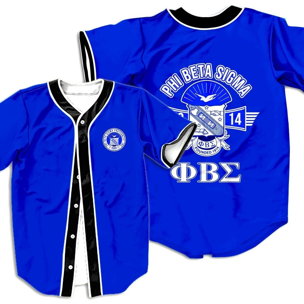 Fraternity Baseball Jersey – Blue Phi Dove Phi Beta Sigmai Shirt