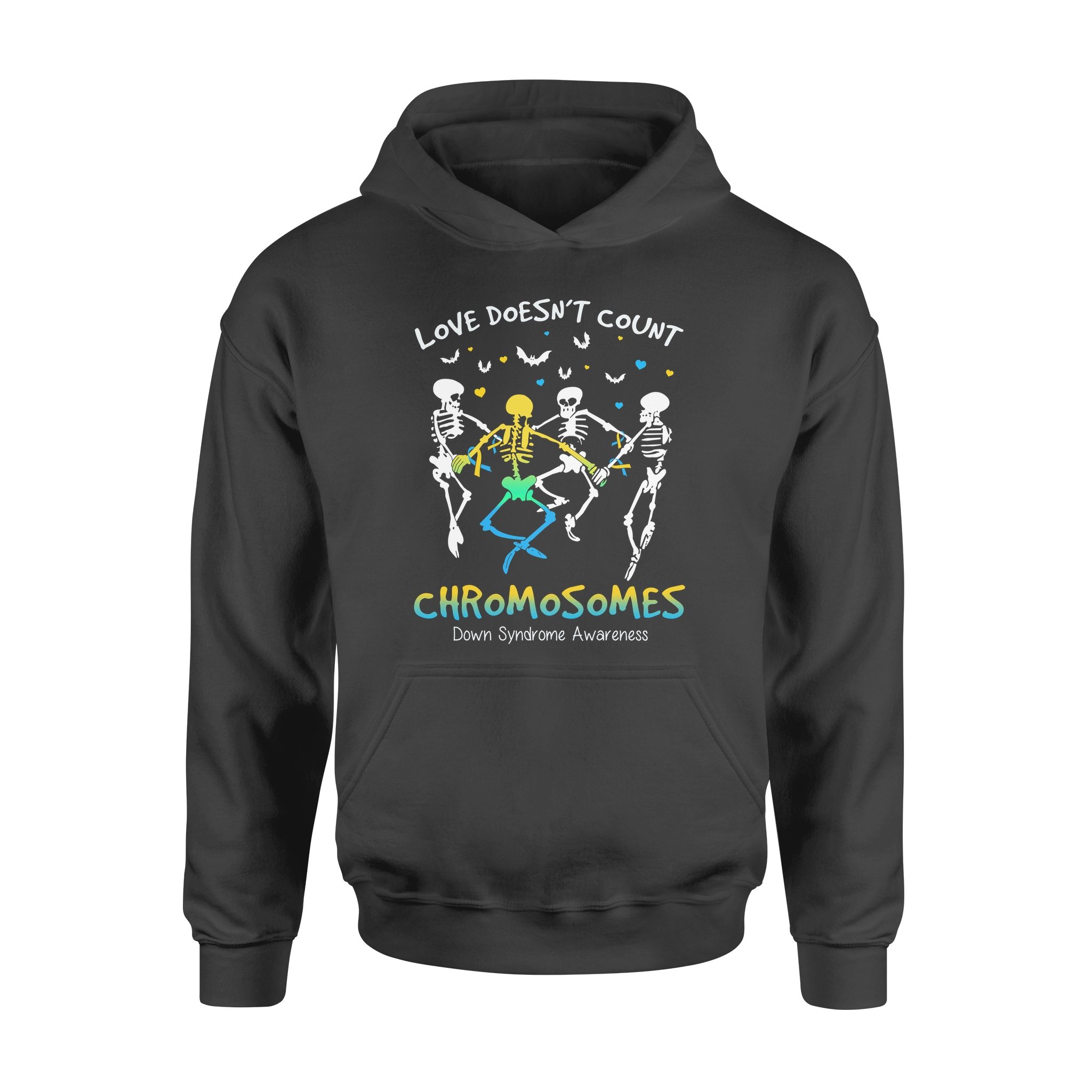 Love Doesn’t Count Chromosomes Down Syndrome Awareness – Premium Hoodie