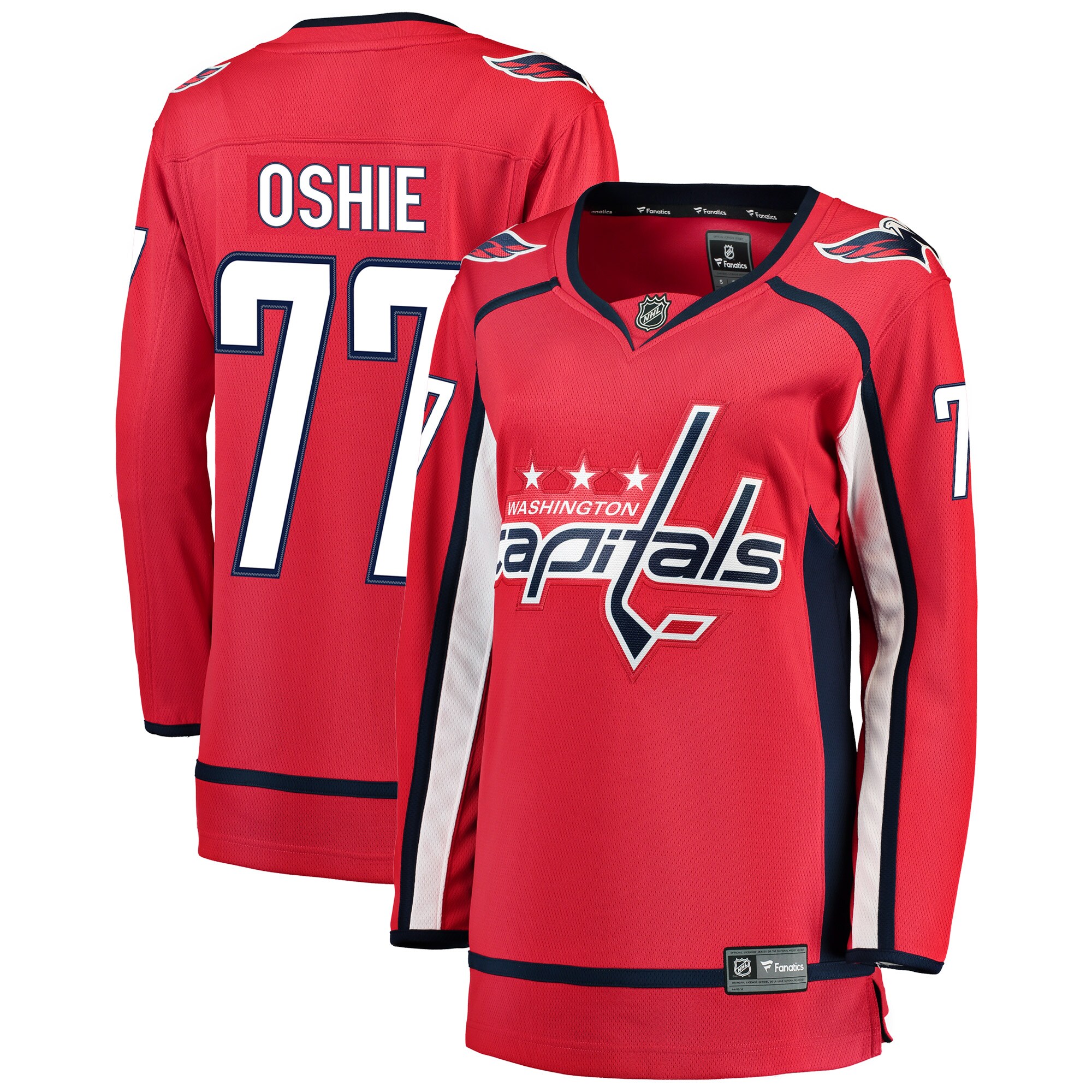 Women's Washington Capitals TJ Oshie Red Home Breakaway Player Jersey