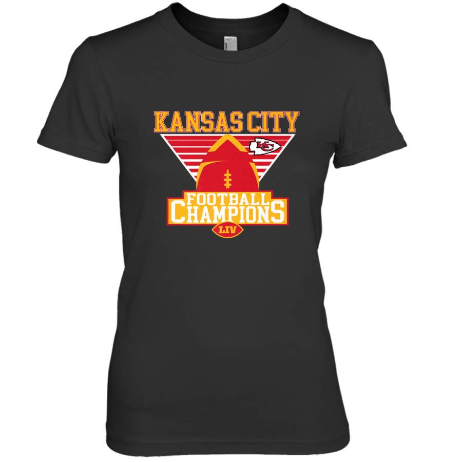 Kansas City Old School Football _ The City Of Champions LIV Women’s Premium T-Shirt