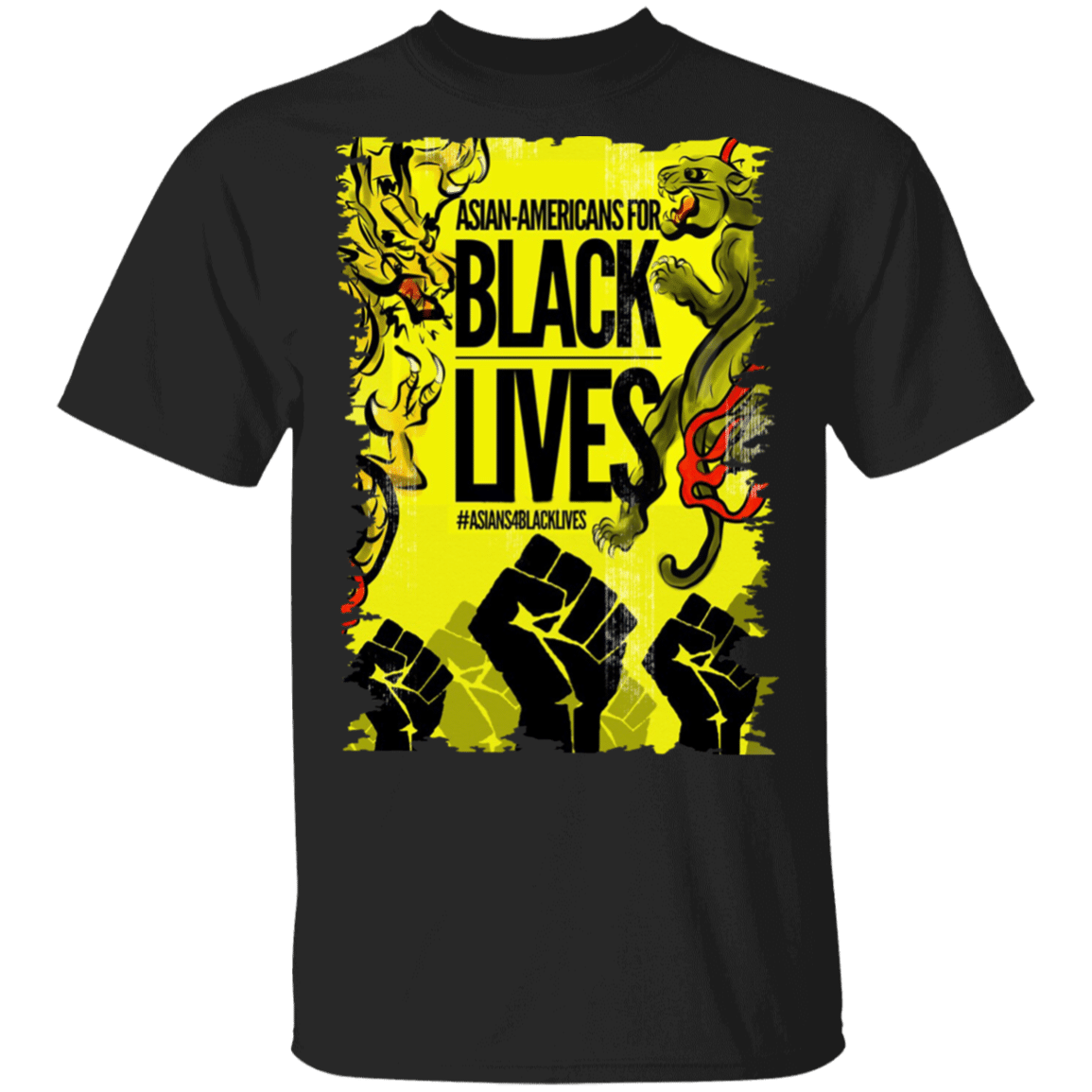 Buy Asian-Americans For Black Lives Shirt Yellow Peril Support Black Power Stop AAPI Hate T-shirt