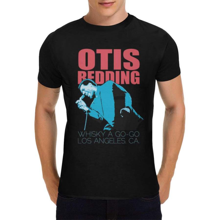 Otis Redding Black Heavy Cotton T-Shirt for Men