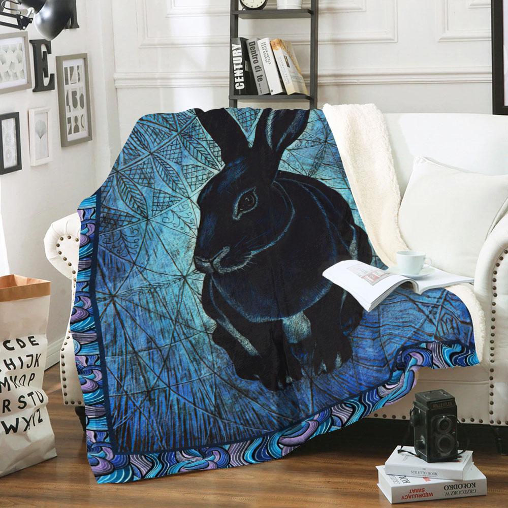 Rabbit Sherpa Blanket Qg141202Sb