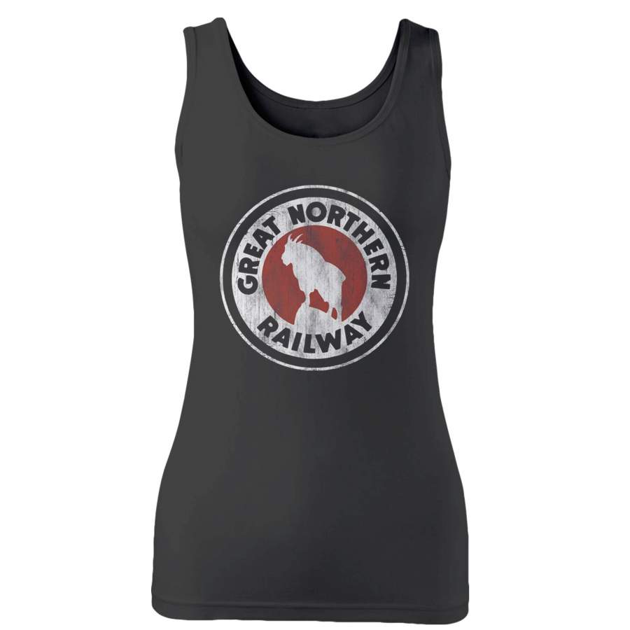 Great Northern Railway Locomotive Vintage Railroad Woman’s Tank Top