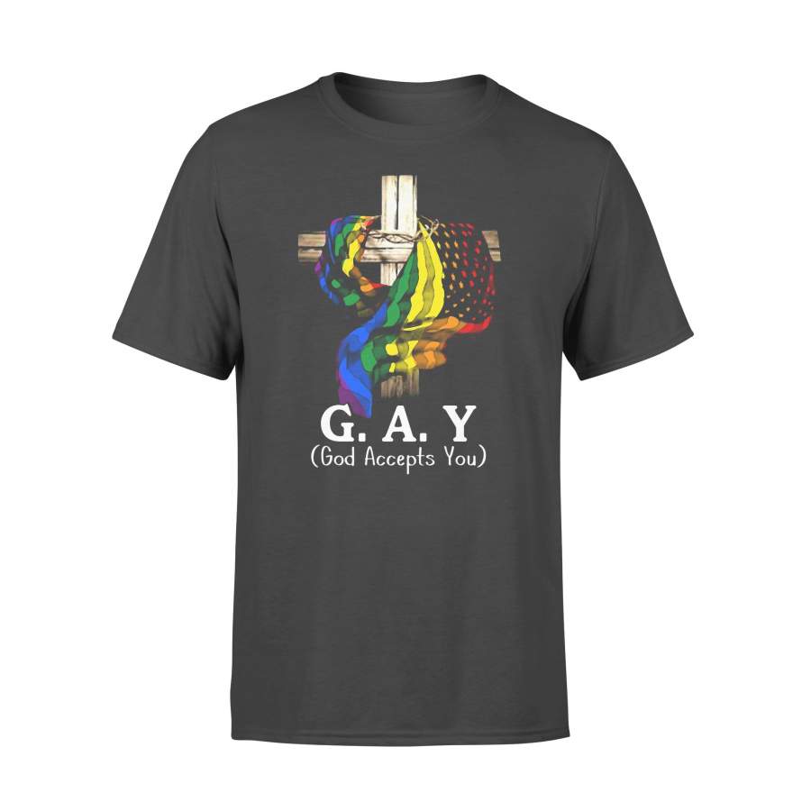 Gay God Accepts You T-shirt