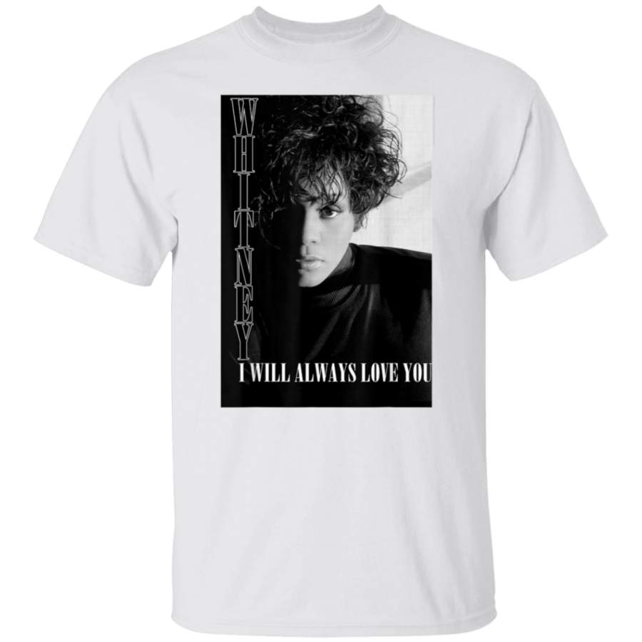 Whitney Houston Official I Will Always Love You BW TShirt