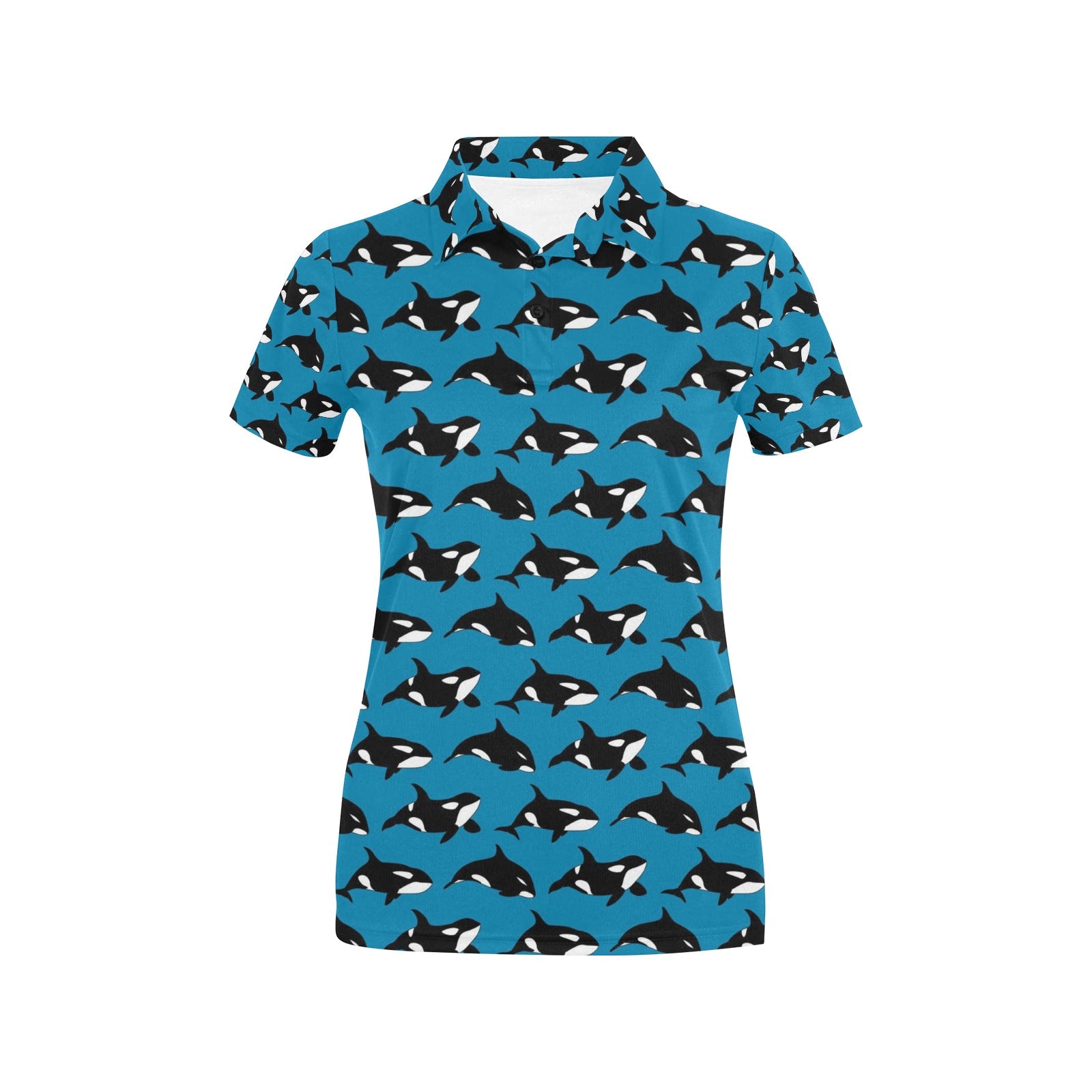 Whale Print Design Lks304 Women’S Polo Shirt