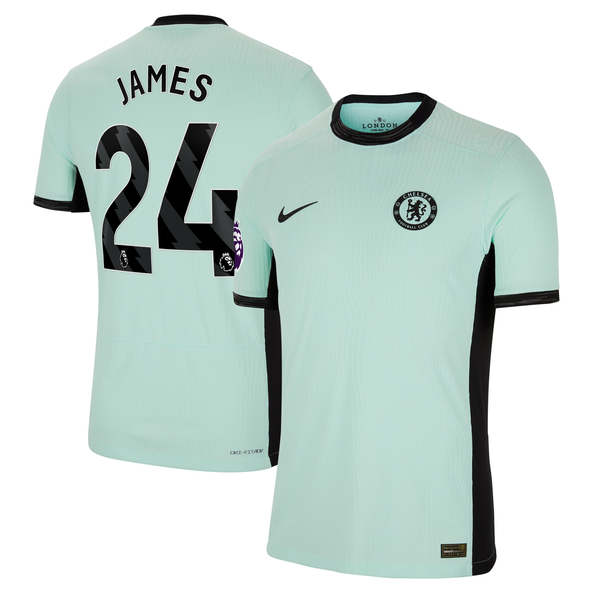 Reece James Chelsea 2023/24 Third Match Authentic Player Jersey – Mint