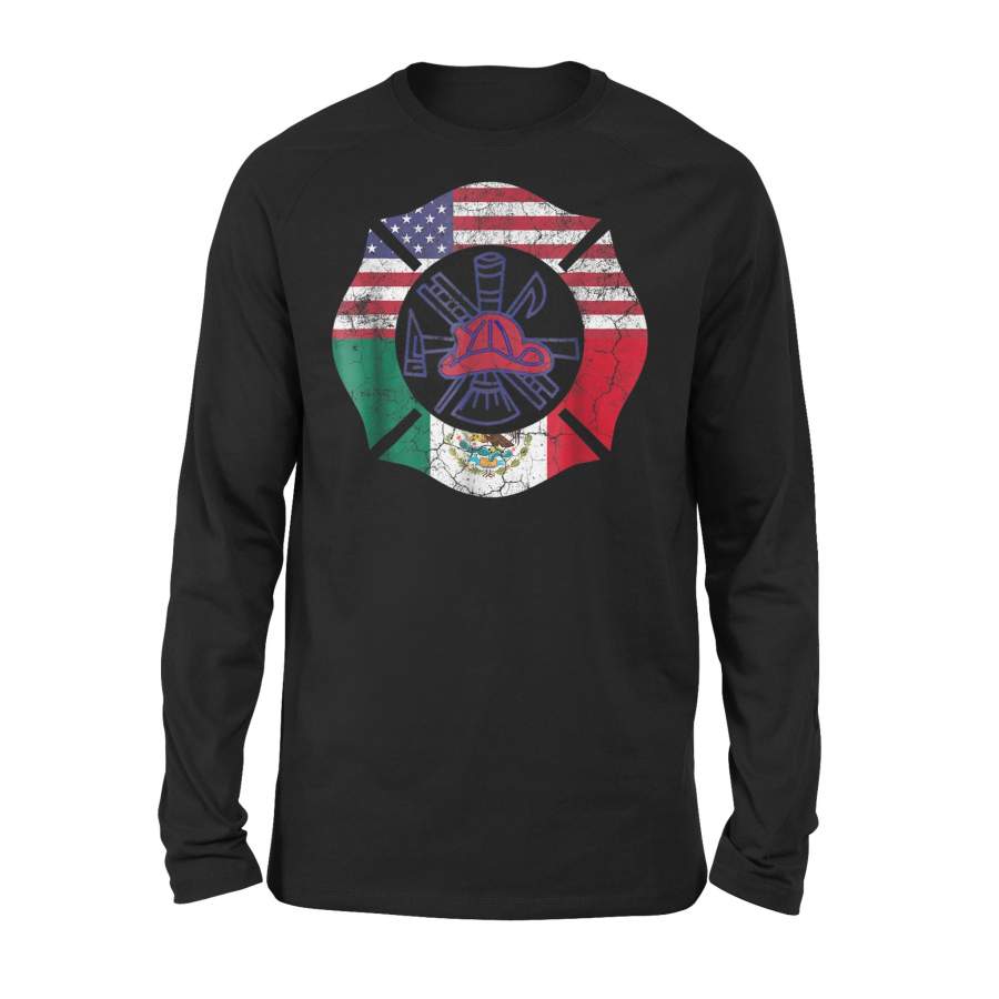 Cinco De Mayo Firefighter Mexican American Premium Long Sleeve T-Shirt