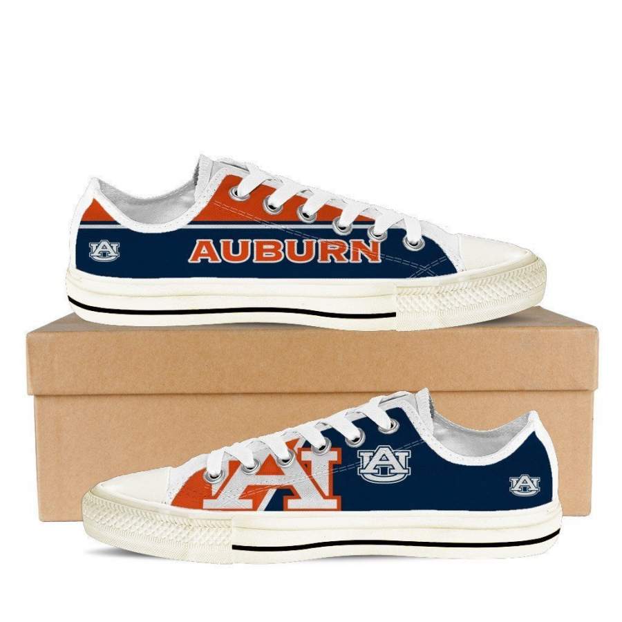 Auburn Tigers Low Top Sneakers Shoes For Men