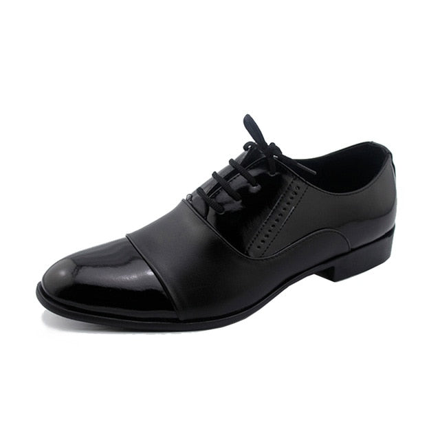 Autumn Fashion Patent Soft Leather Oxford Shoes