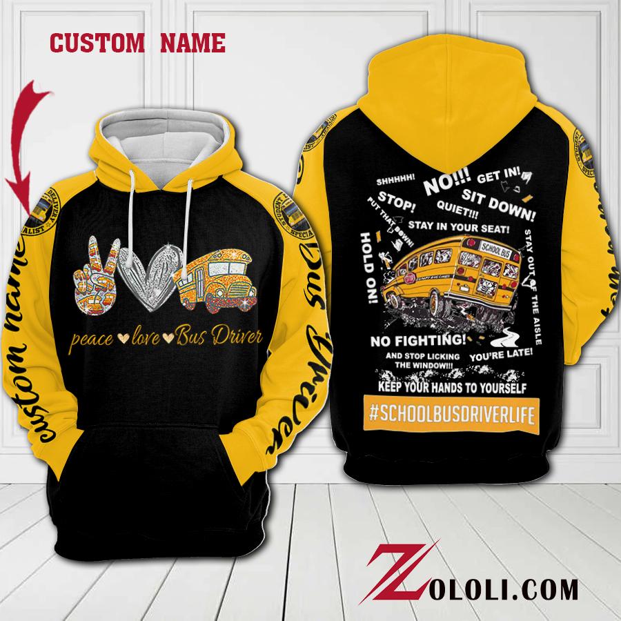 School Bus Driver life hoodie 3D Custom TTM