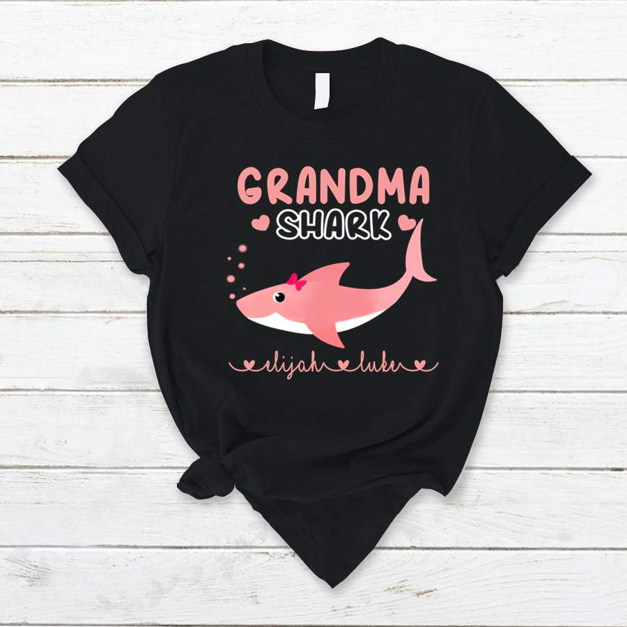 Personalized Grandma Shark T-Shirt