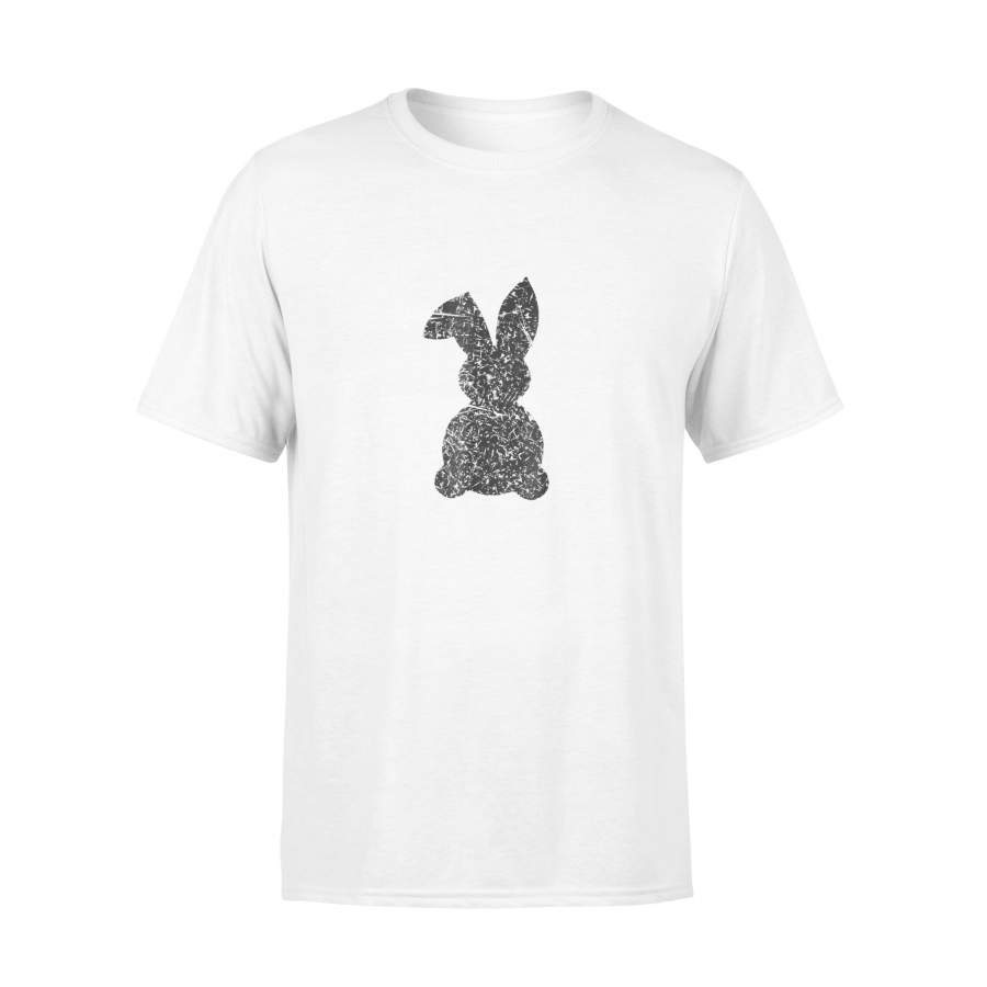 Distressed Vintage Easter Bunny Silhouette T Shirt